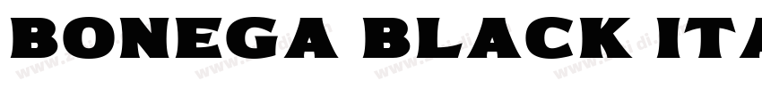 Bonega Black Italic字体转换